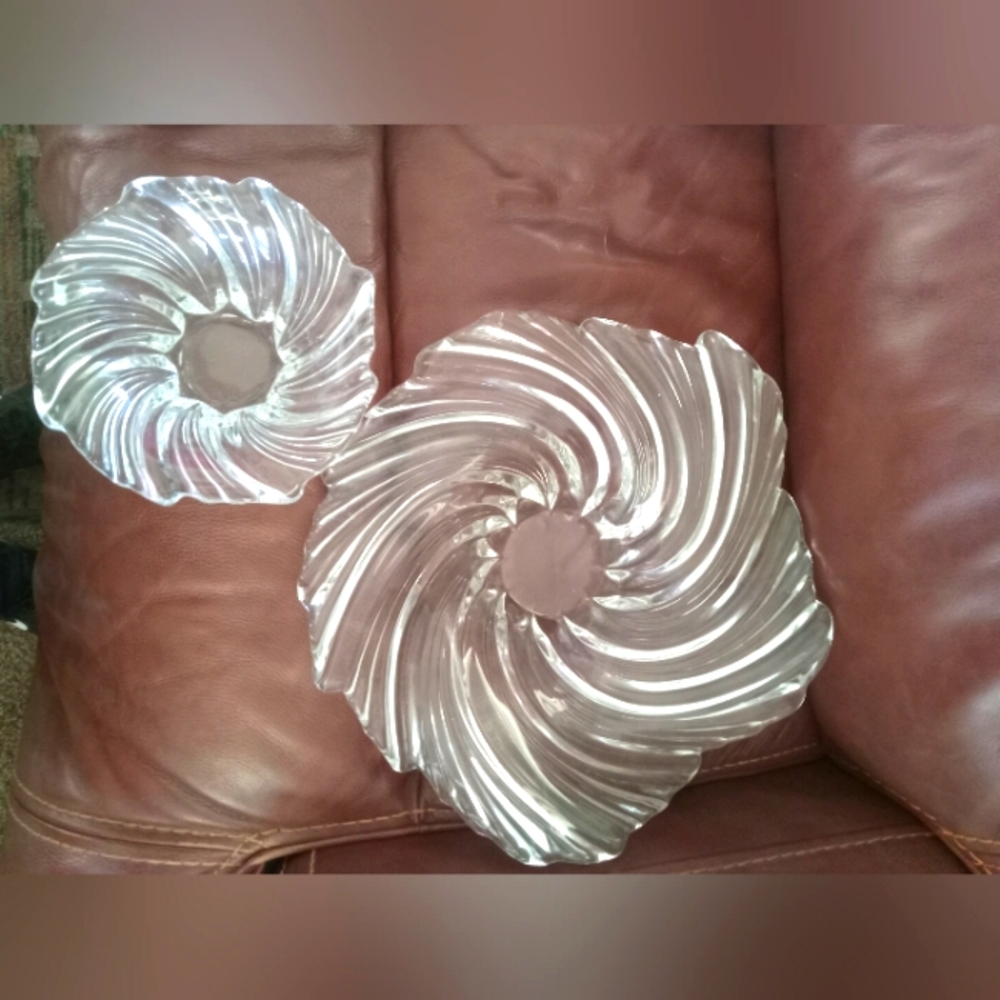 Beautiful! Crystal serving dishes